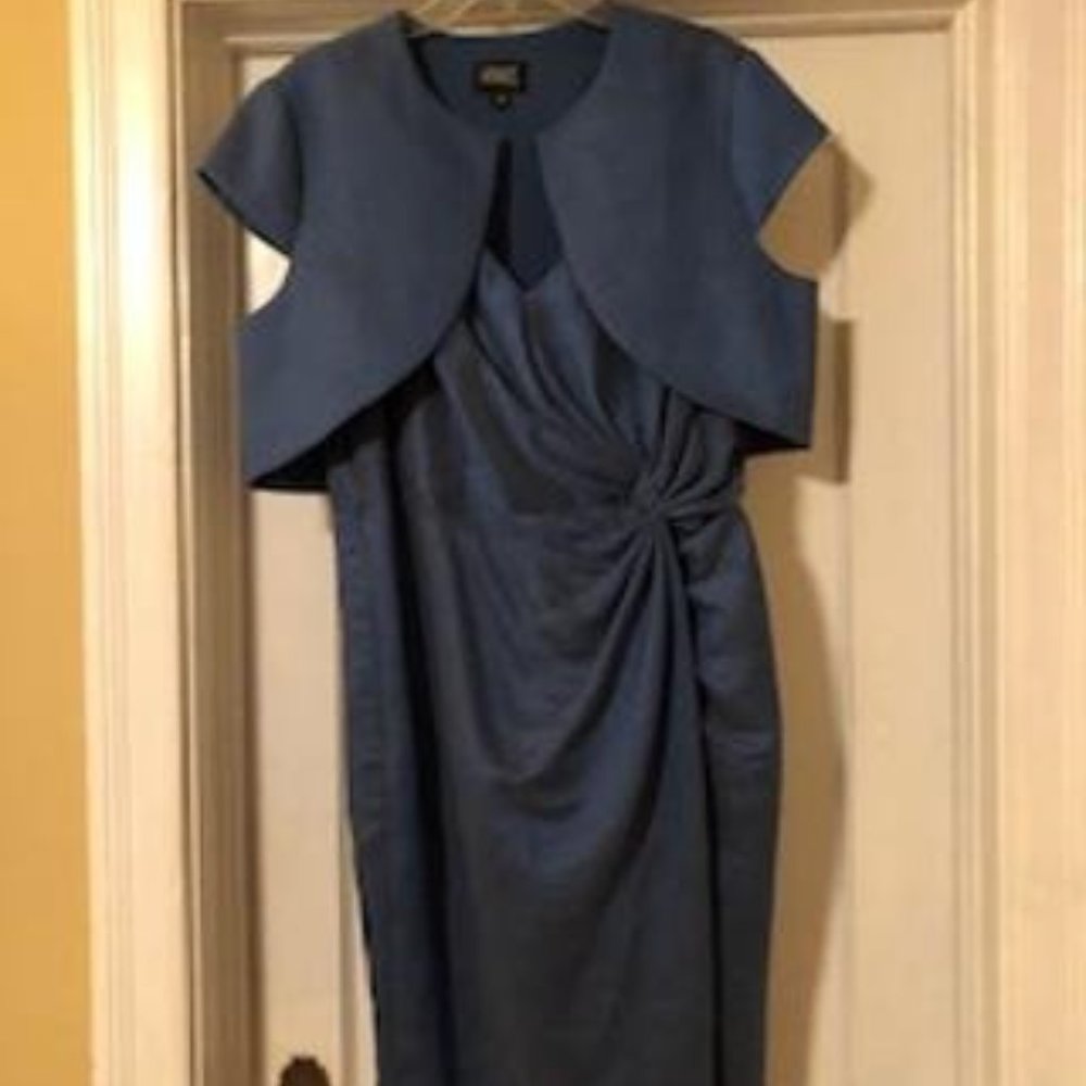 Adrianna Papell Occasion Blue Cocktail Dress